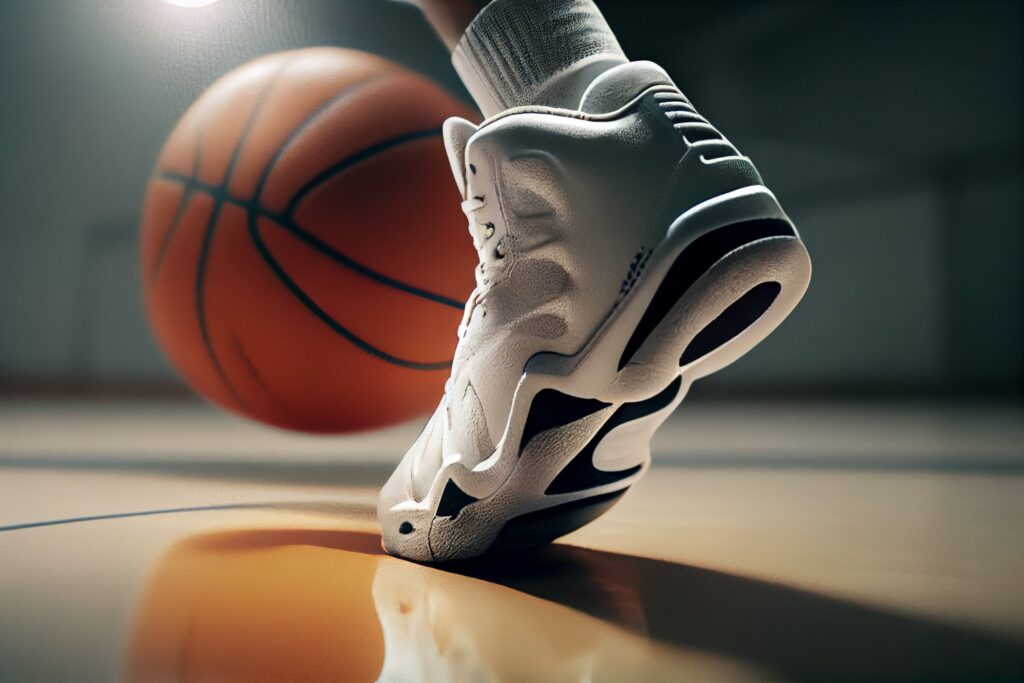 籃球鞋設計以支撐快速移動、跳躍和方向急轉，提供良好的腳踝支撐。圖/123RF圖庫