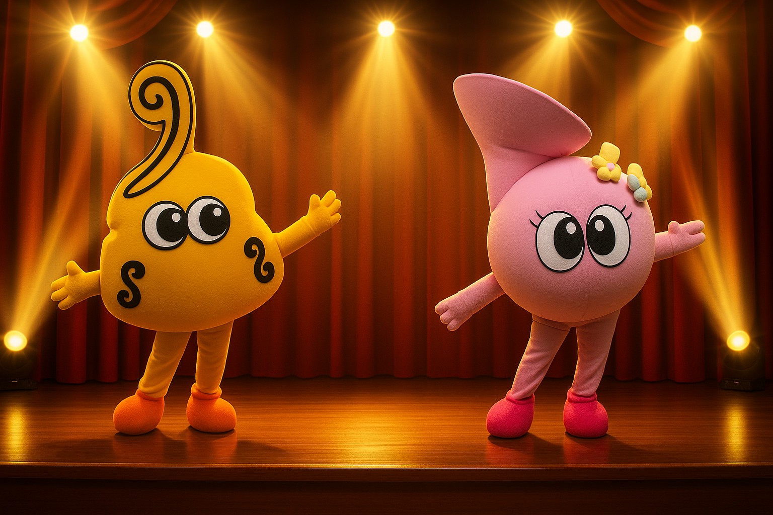 台灣科藝文教協會專屬吉祥物首度亮相,以可愛形象為布袋音樂節增添童趣與亮點,並將於活動當日舉辦公仔見面會。圖/台灣科藝文教協會提供