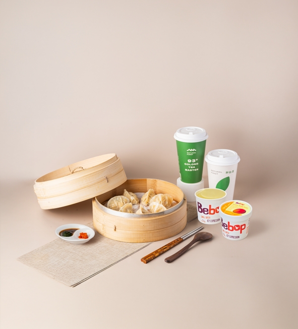 試營運滿月之際，鮮自然、卜卜角邀請冰淇淋品牌bebop加入，為日常餐點增添多層次的幸福感。圖/鮮自然、卜卜角