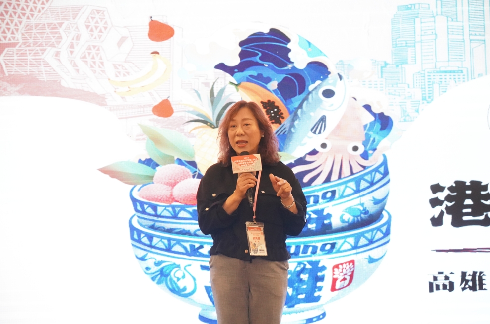 高雄餐旅大學餐飲管理系劉秀慧教授致詞。圖/高雄市府農業局提供
