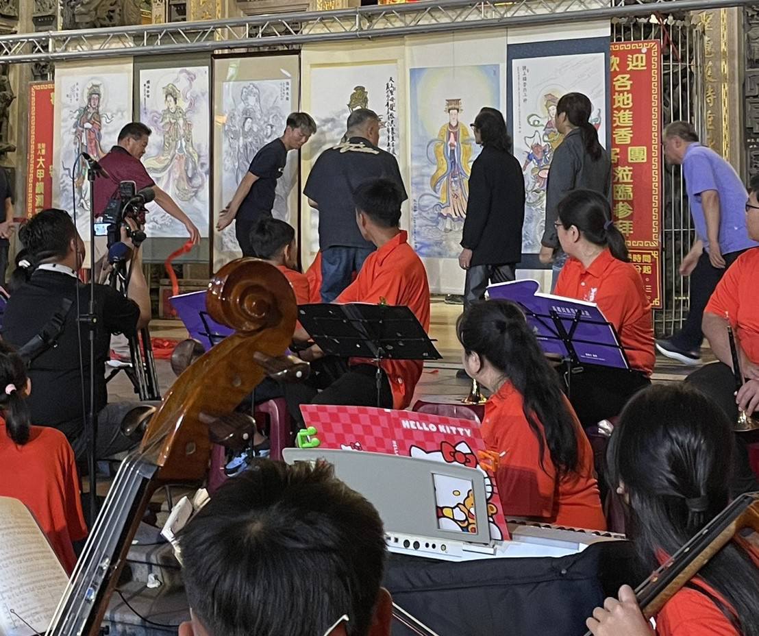 李登勝大師以藝術美學為創作主題　繪製畫作贈送主辦單位