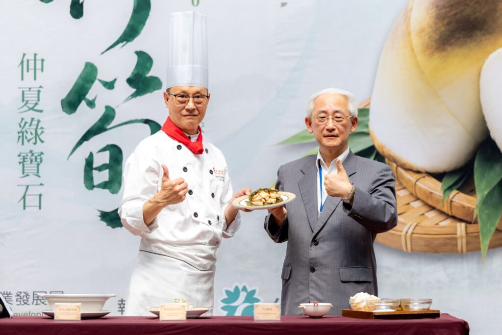 本次活動特別與天成大飯店翠庭中餐廳合作，由主廚巧手詮釋，以優質綠竹筍入菜推出期間限定的主題料理。圖/北市府產業局提供