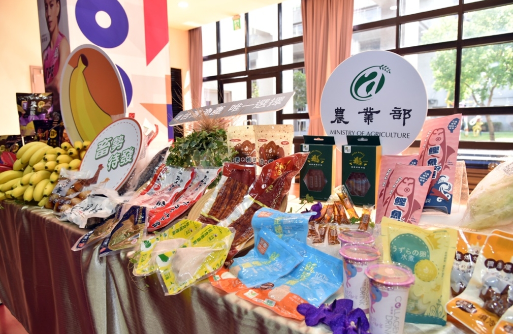 農業部供應優質國產農產,成為臺灣選手的強力後盾。圖/農業部提供